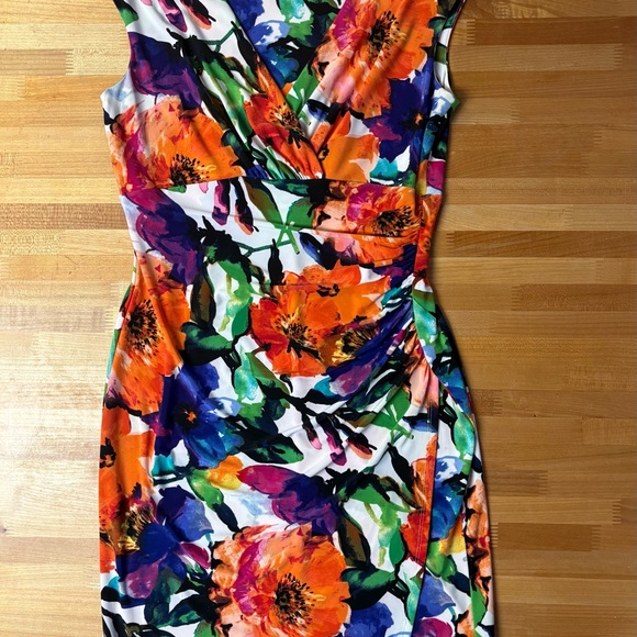 Lauren Ralph Lauren Cocktail Dress Floral Midi - Picture 2 of 11